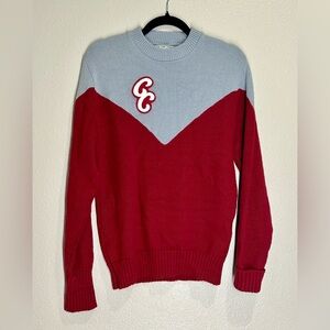 Vintage Americana 60s 70s Varsity cheerleading Sweater preppy cheer pom USA made